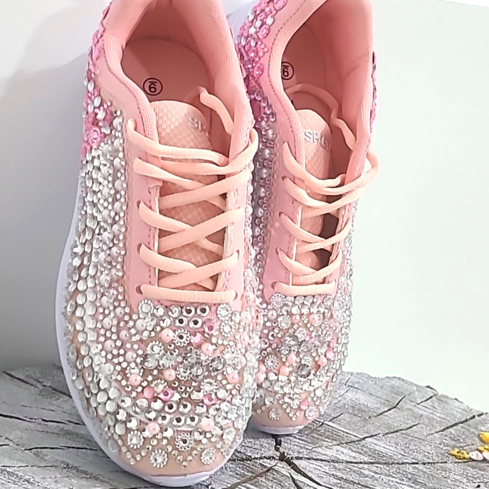 Pink Bling Sneakers